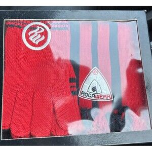 Y2K Rocawear Hat Glove And Scarf  Gift Set In Original Box. Red And Blue.